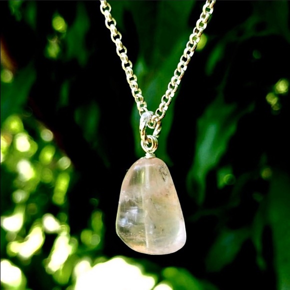 Hand Made Rose Quartz Charm Necklace - Picture 5 of 6